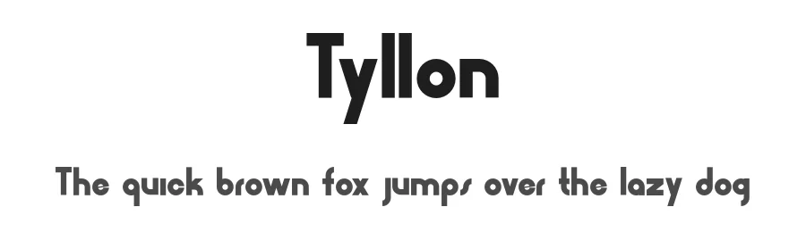 Tyllon — Display Font