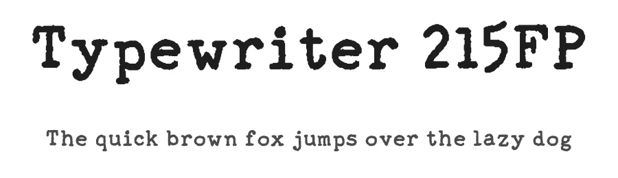 Typewriter 215FP