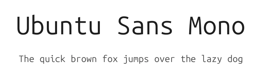 Ubuntu Sans Mono by Dalton Maag Ltd — Sans Serif Font