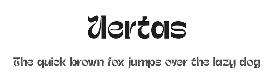 Uertas by Sugiyanto — Display Font