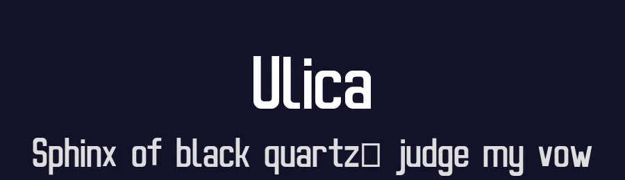 Ulica — Sans Serif Font — thumbnail 2