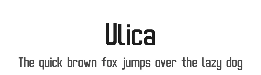 Ulica β Sans Serif Font
