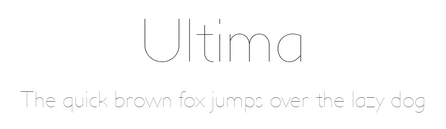 Ultima by \ Prescott Design — Sans Serif Font