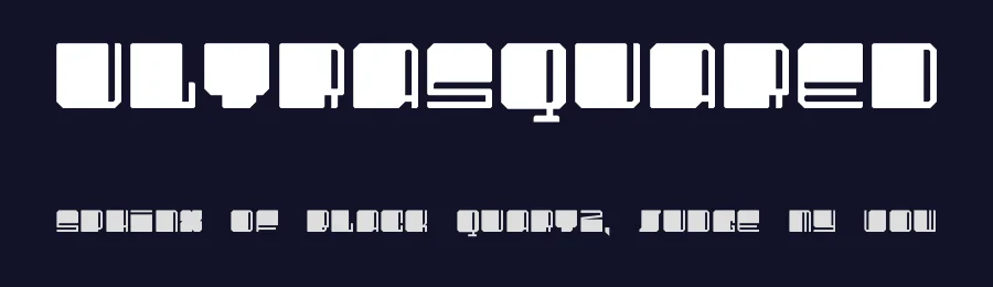 UltraSquared by ultrabold kommunikationsdesign GmbH — Display Font — thumbnail 2