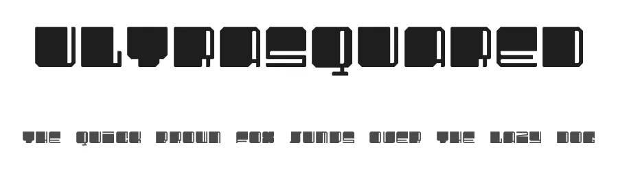 UltraSquared by ultrabold kommunikationsdesign GmbH — Display Font