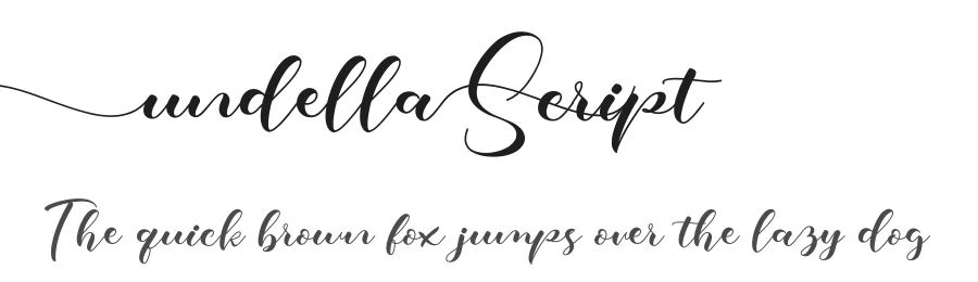 Undella Script by Syahputra/Bexxtype — Script Handwritten Font