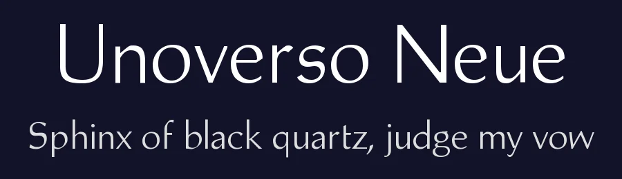 Unoverso Neue by oxomoto — Sans Serif Font — thumbnail 2