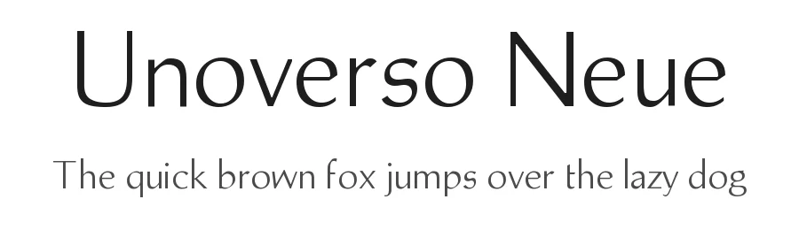 Unoverso Neue by oxomoto — Sans Serif Font