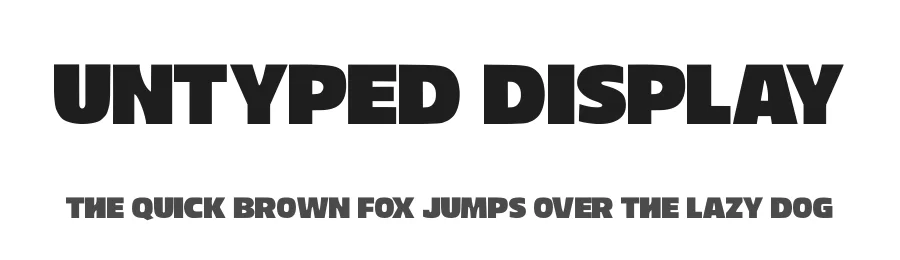 Untyped Display