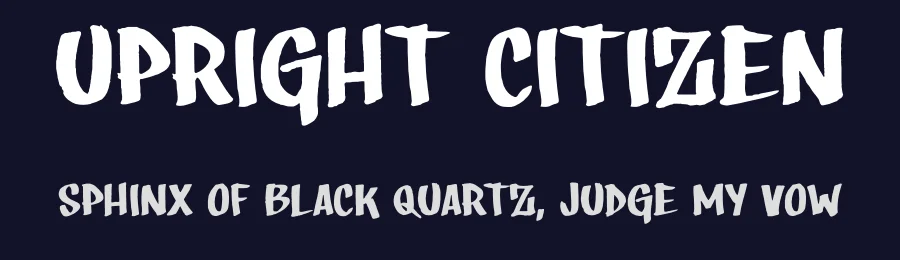 Upright Citizen by Chris Stain — Script Handwritten Font — thumbnail 2