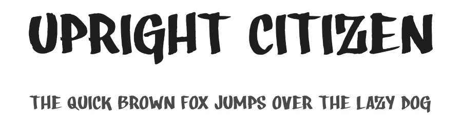 Upright Citizen by Chris Stain β Script Handwritten Font