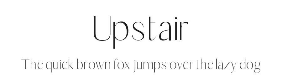 Upstair by Typesee Type Foundry — Serif Font