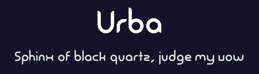 Urba by Preston Racette — Sans Serif Font — thumbnail 2