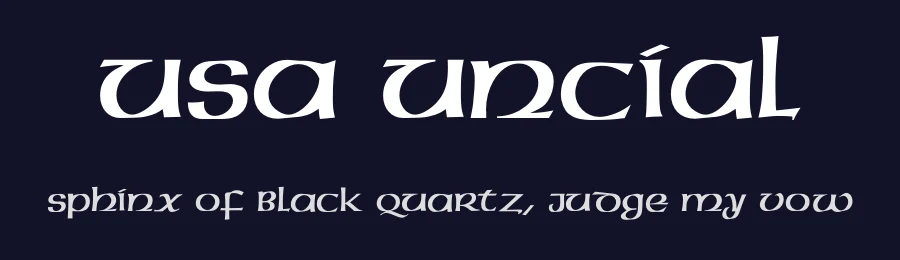 USA Uncial — Script Handwritten Font — thumbnail 2