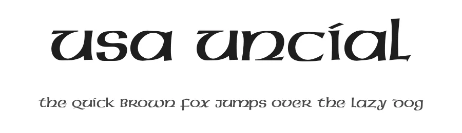USA Uncial — Script Handwritten Font