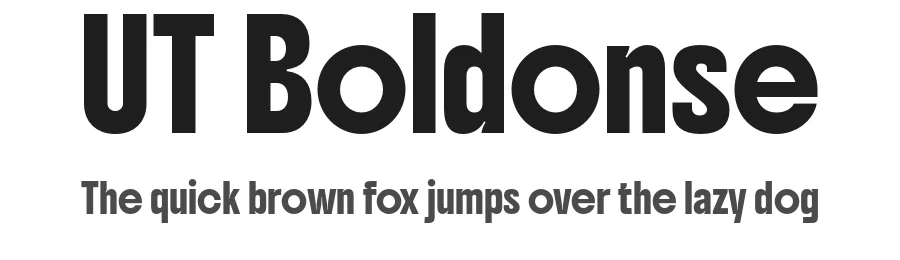 UT Boldonse by Universitype Foundry — Sans Serif Font