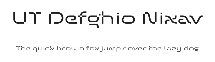 UT Defghio Nixav by Universitype Foundry — Display Font