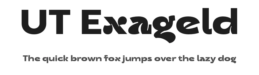 UT Exageld by Universitype Foundry — Sans Serif Font