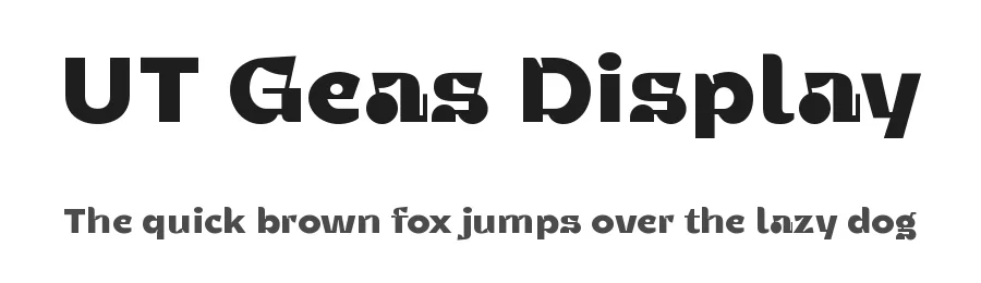 UT Geas Display by Muh. Aswar and Andi Syahdang — Display Font