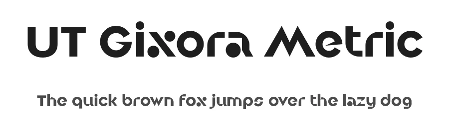 UT Gixora Metric by Universitype Foundry β Sans Serif Font