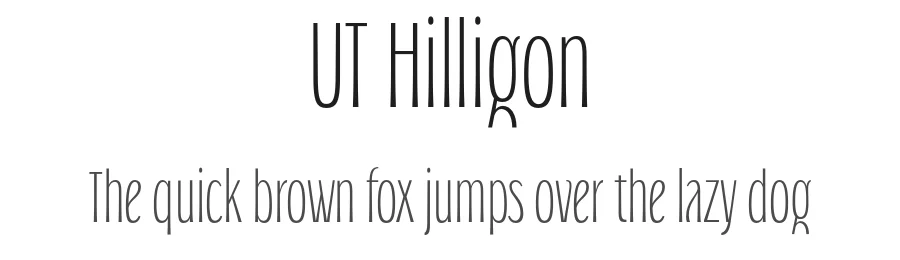 UT Hilligon by www.universitype.com — Sans Serif Font