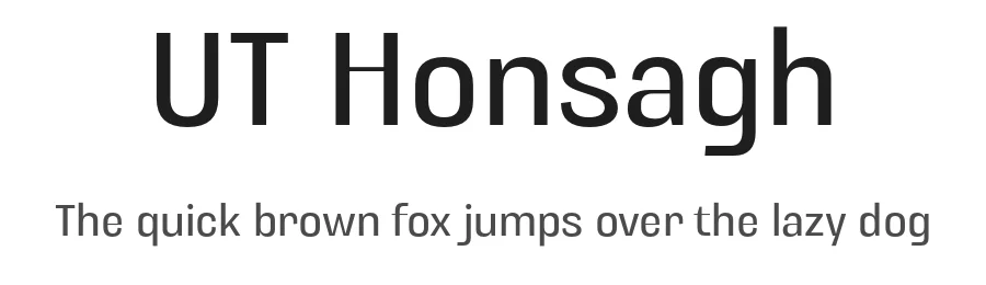 UT Honsagh by Universitype Foundry — Sans Serif Font