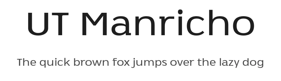 UT Manricho by Universitype Foundry β Sans Serif Font