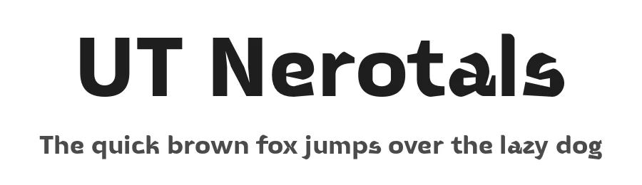 UT Nerotals by Universitype Foundry — Sans Serif Font