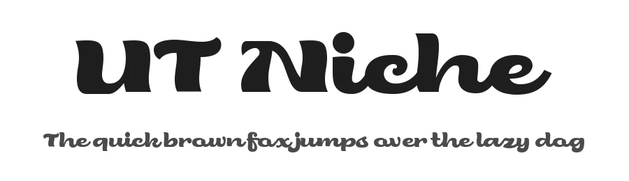 UT Niche by Universitype Team — Display Font