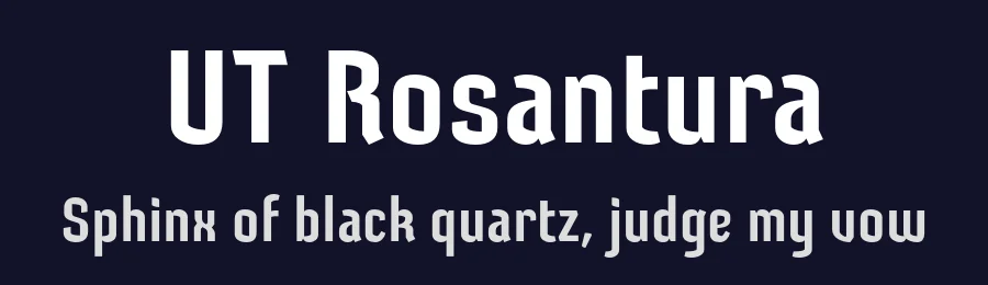 UT Rosantura by Universitype Foundry — Sans Serif Font — thumbnail 2