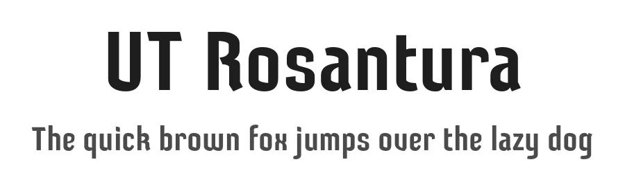 UT Rosantura by Universitype Foundry — Sans Serif Font
