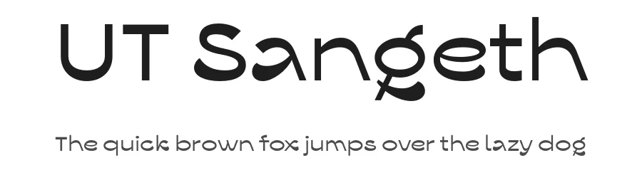 UT Sangeth by Universitype Foundry — Sans Serif Font