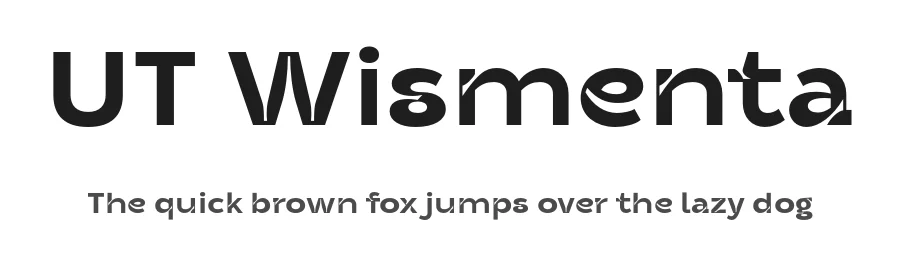 UT Wismenta by Universitype Foundry — Sans Serif Font