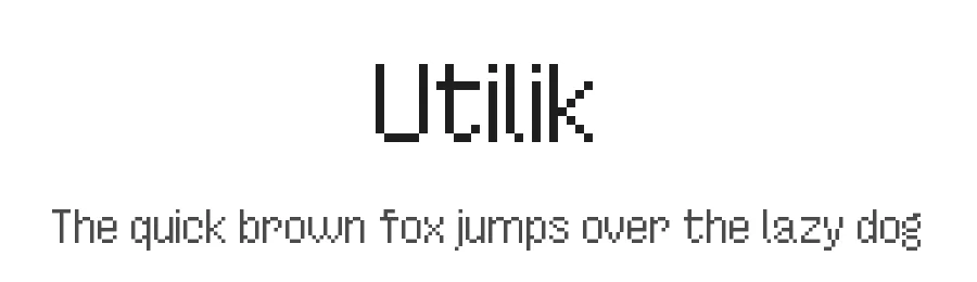 Utilik by RandomMaerks — Display Font