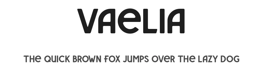 Vaelia by Achmad Luthfi Mudhoffar — Sans Serif Font