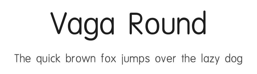 Vaga Round — Sans Serif Font