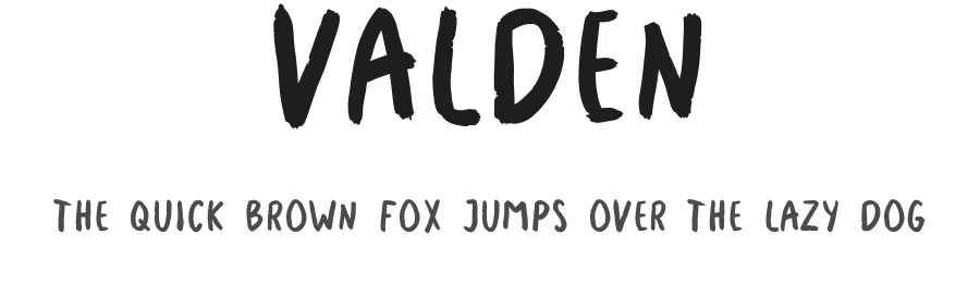 Valden — Script Handwritten Font