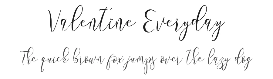 Valentine Everyday by Selvia Design 2022 (Selvia Cahya Kusuma Devi) — Script Handwritten Font