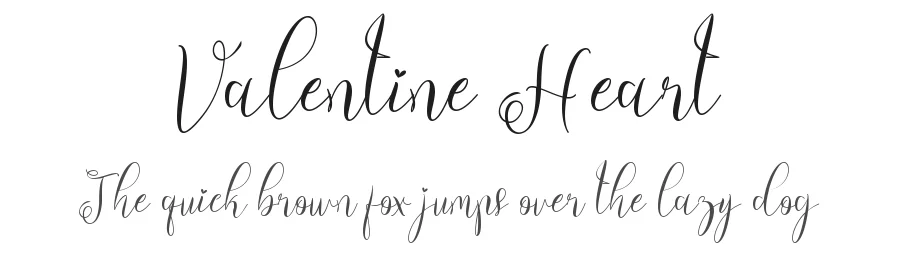 Valentine Heart by Yoga Letter 2023 (Isroni Yoga Prasetya) — Script Handwritten Font