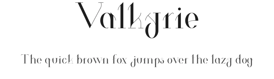 Valkyrie by Hendrick Rolandez — Serif Font