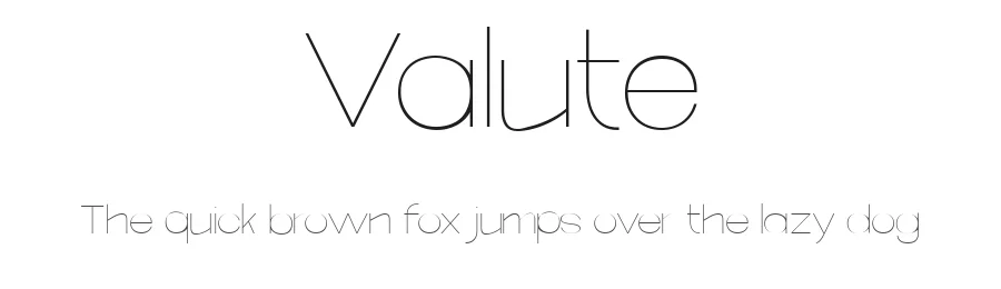 Valute by Authentype — Display Font