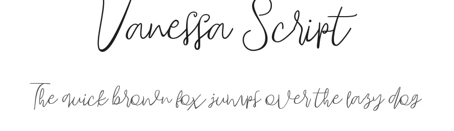Vanessa Script by anytypeco — Script Handwritten Font
