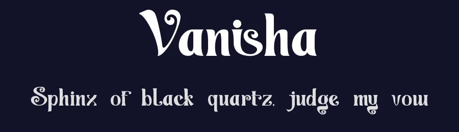 Vanisha by Ahmad Muslimin — Serif Font — thumbnail 2