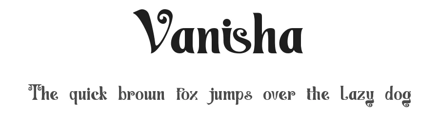 Vanisha by Ahmad Muslimin — Serif Font
