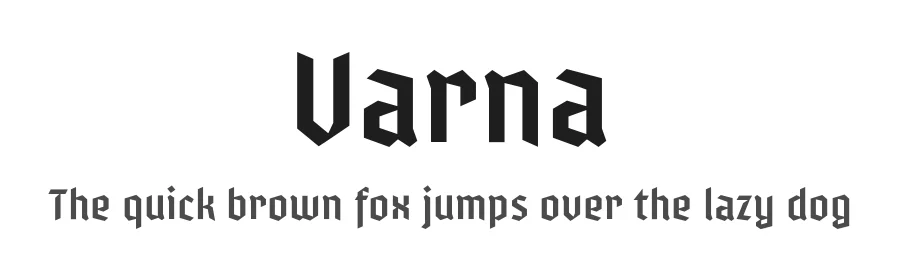 Varna by Eimantas Paškonis — Display Font