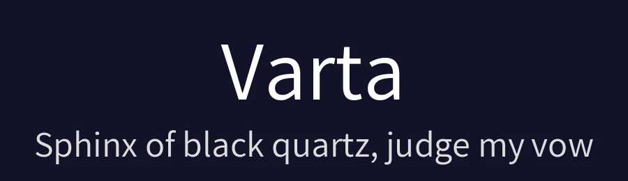 Varta by Joana Correia, Viktoriya Grabowska, Eben Sorkin — Sans Serif Font — thumbnail 2