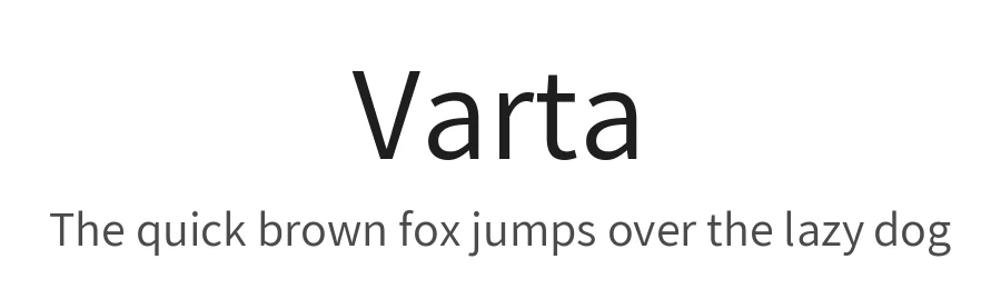 Varta by Joana Correia, Viktoriya Grabowska, Eben Sorkin — Sans Serif Font