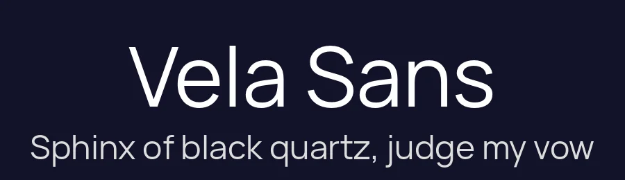 Vela Sans by Principal design: Mikhail Sharanda - project Manrope.
Design modification: Ravid Balaliev — Sans Serif Font — thumbnail 2