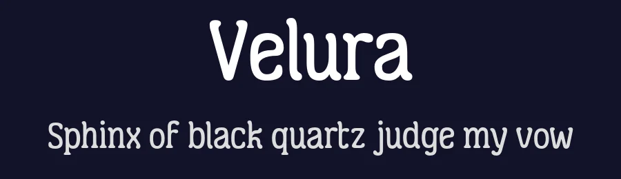 Velura by Sander Flink — Serif Font — thumbnail 2