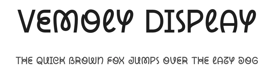 Vemoly Display by Ahmad Ramzi Fahruddin — Display Font